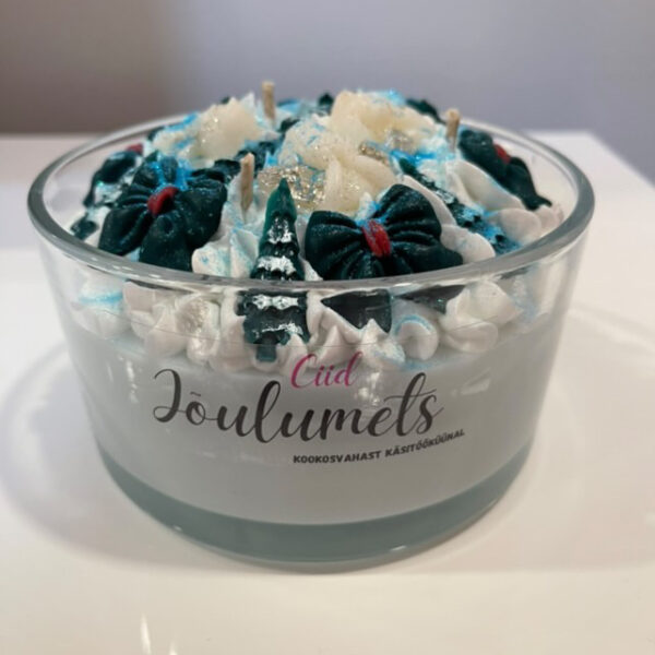 Kookosvahast 650 ml jõulumetsa küünal