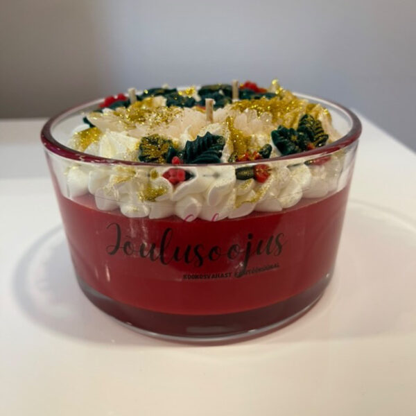 Kookosvahast 650 ml jõulusoojuse küünal